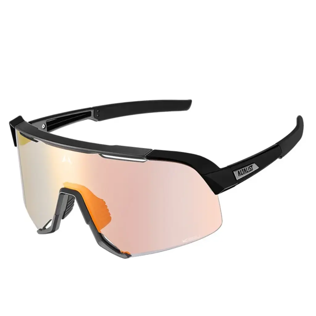 OCCHIALI ALTALIST KISOU PXC CON LENTE A SPECCHIO FOTOCROMATICA (Nero+Rosso)