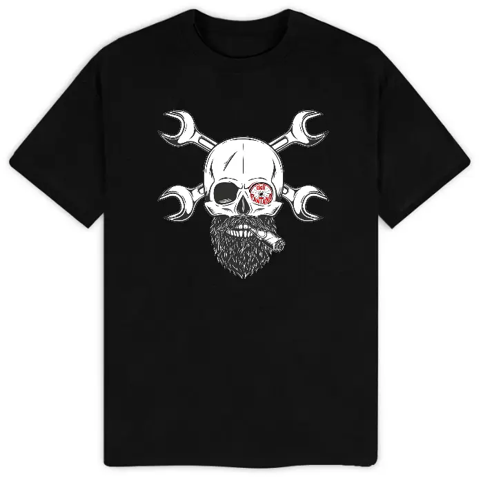 T-SHIRT SKULL (S, Nero)