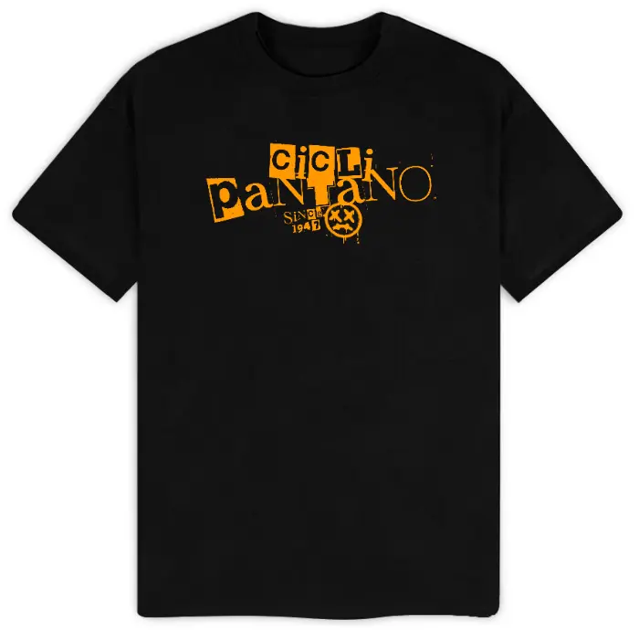 T-SHIRT ORANGE PUNK (S, Nero)