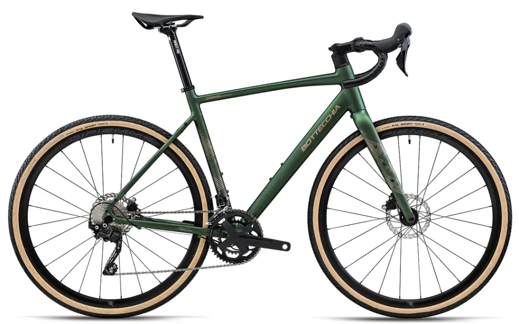 BOTTECCHIA 47U GRAVEL MONSTER Shimano Sora Mix 18v (44, Verde Opaco)