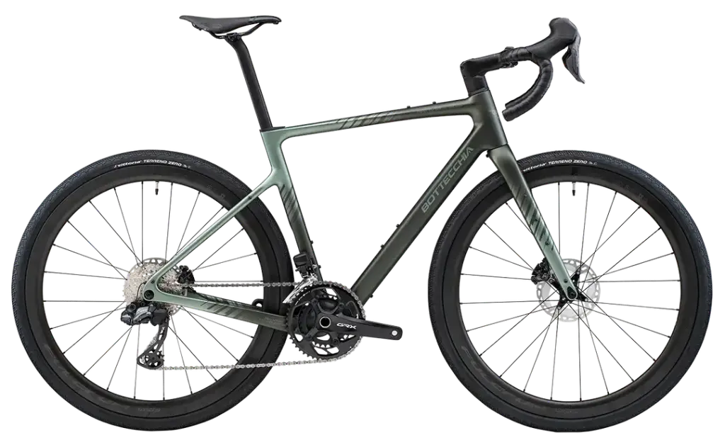 BOTTECCHIA 51BX GRAVEL OVERLAND Shimano GRX610 24v (45, Verde Opaco)