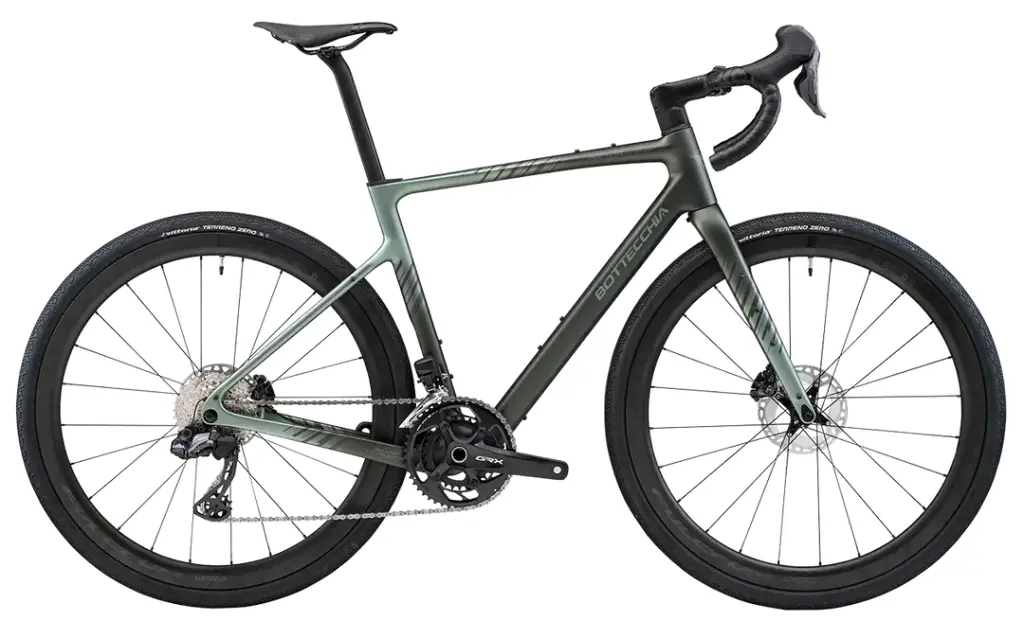 BOTTECCHIA 51BE GRAVEL OVERLAND Shimano Grx610 12v (45, Verde Opaco)